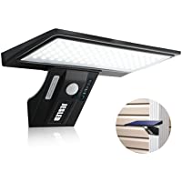 Los mejores  - JESLED Luz Solar Exterior 90 LED- Carga solar y USB- Foco Solar Potente con Sensor de Movimiento-Impermeable con 3 Modos…